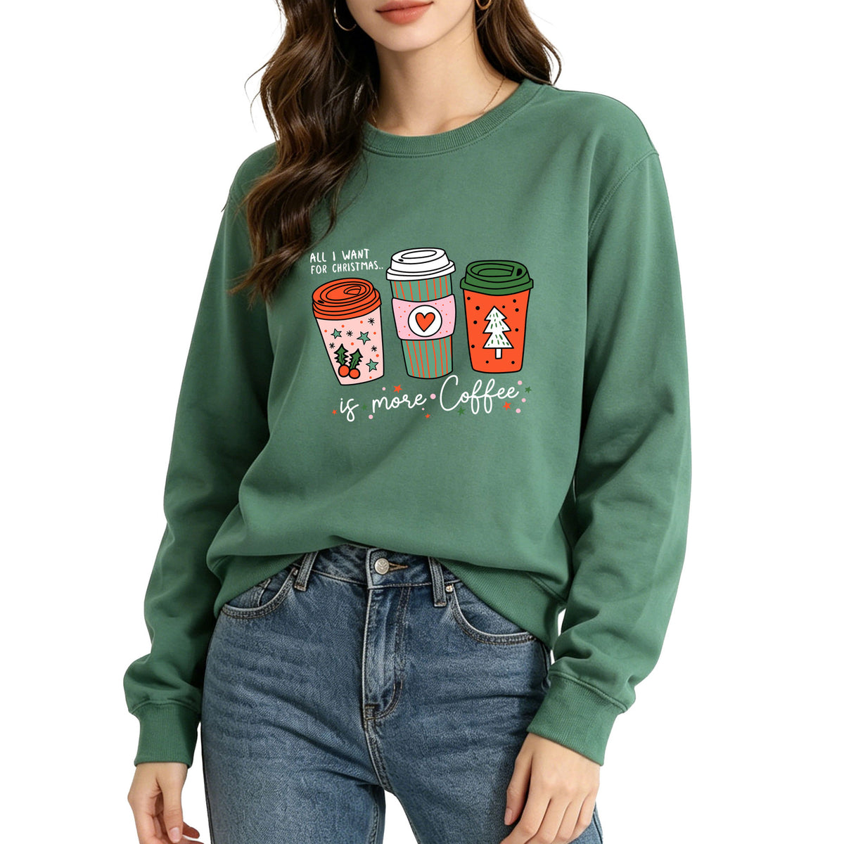 Coffee cup printed hoodie