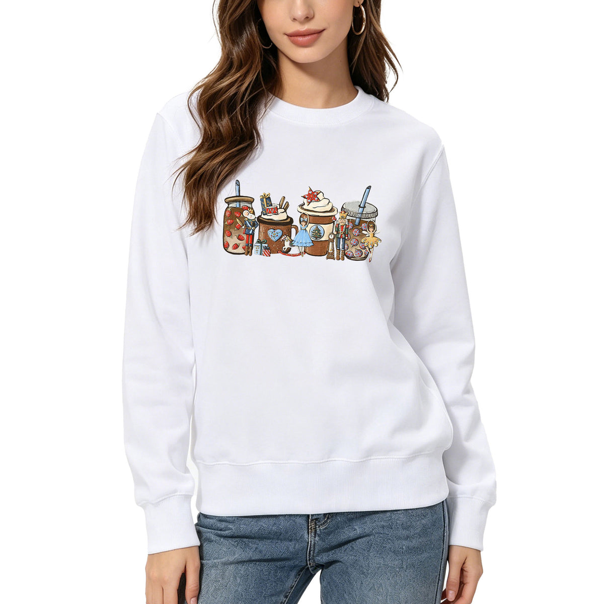 Cartoon printed hoodie
