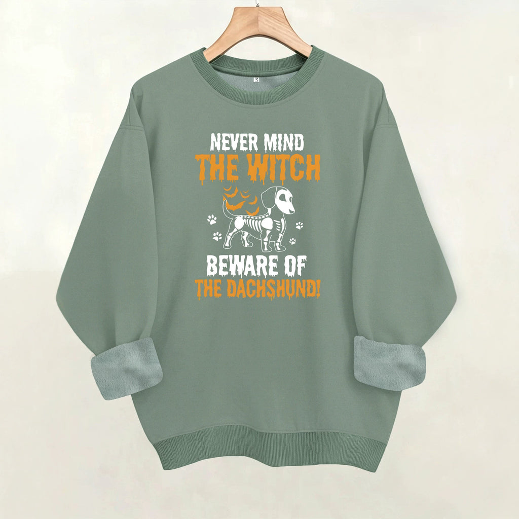Round neck fleece hoodie