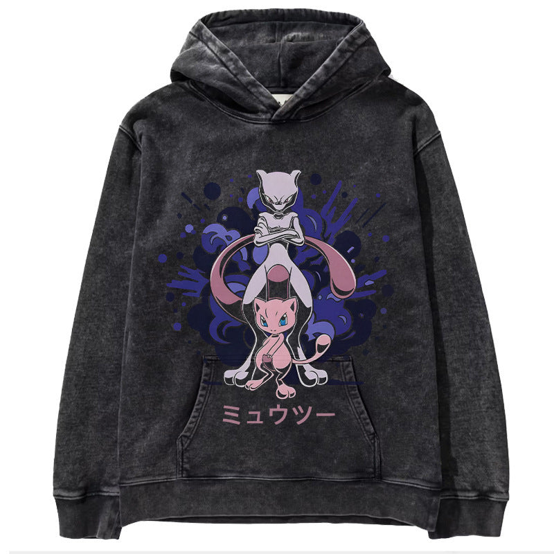 Pok é mon anime men's and women's top hoodie