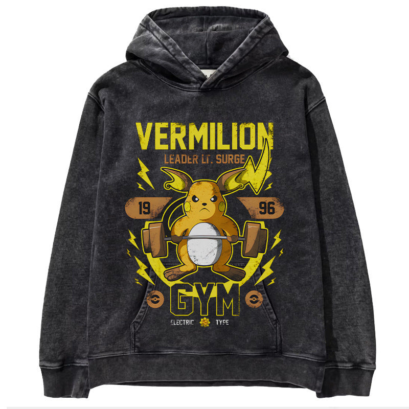 Pok é mon anime men's and women's top hoodie