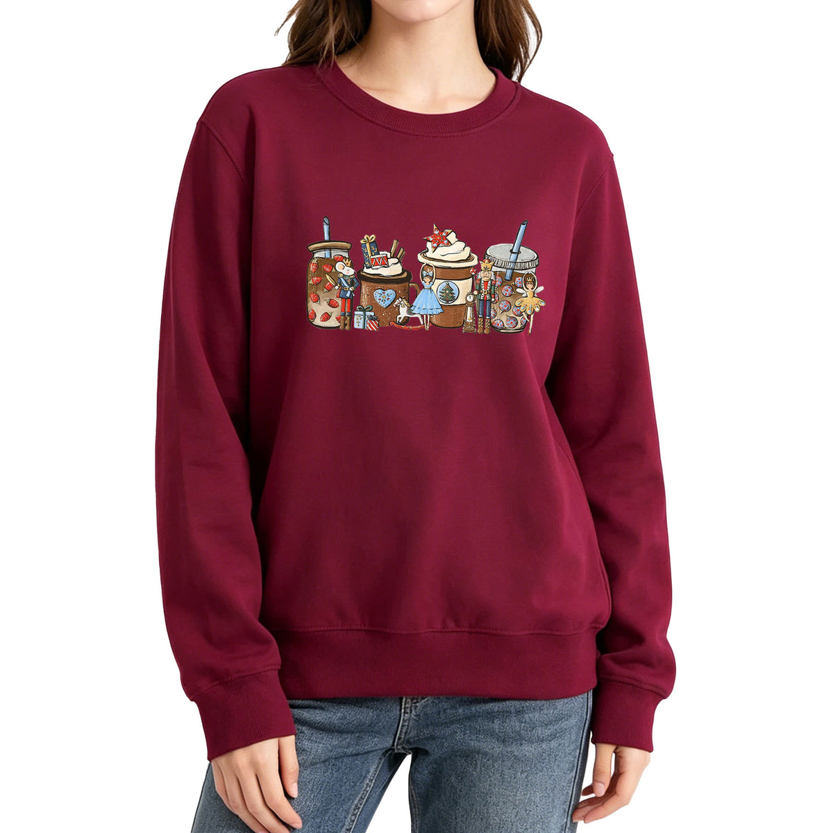 Cartoon printed hoodie
